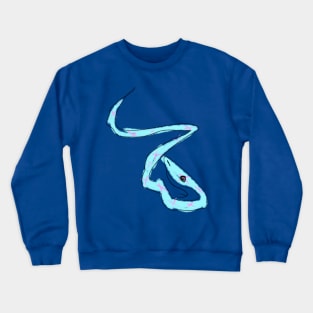 Blue Sketchy Snake Crewneck Sweatshirt